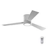 Clarity 52" Semi Flush LED Ceiling Fan