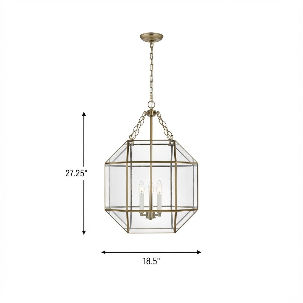 Morrison Medium Lantern — Clear, 60 W