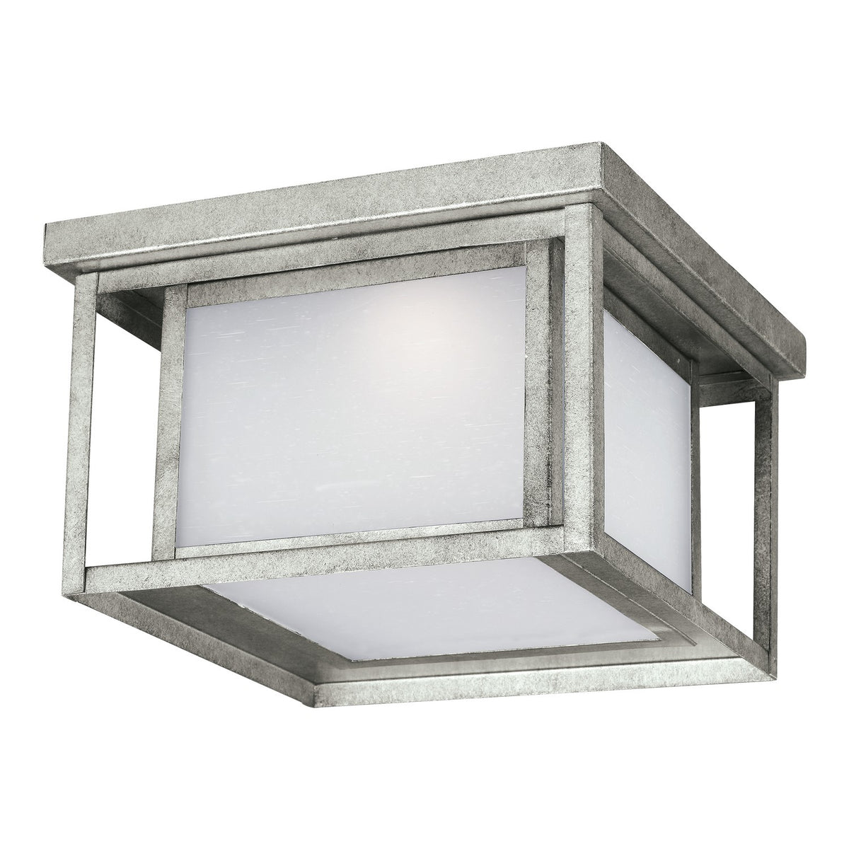 Hunnington Flush Mount — 1 Light, Etched Seeded