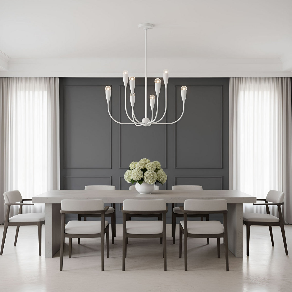 Maya Eight Light Chandelier