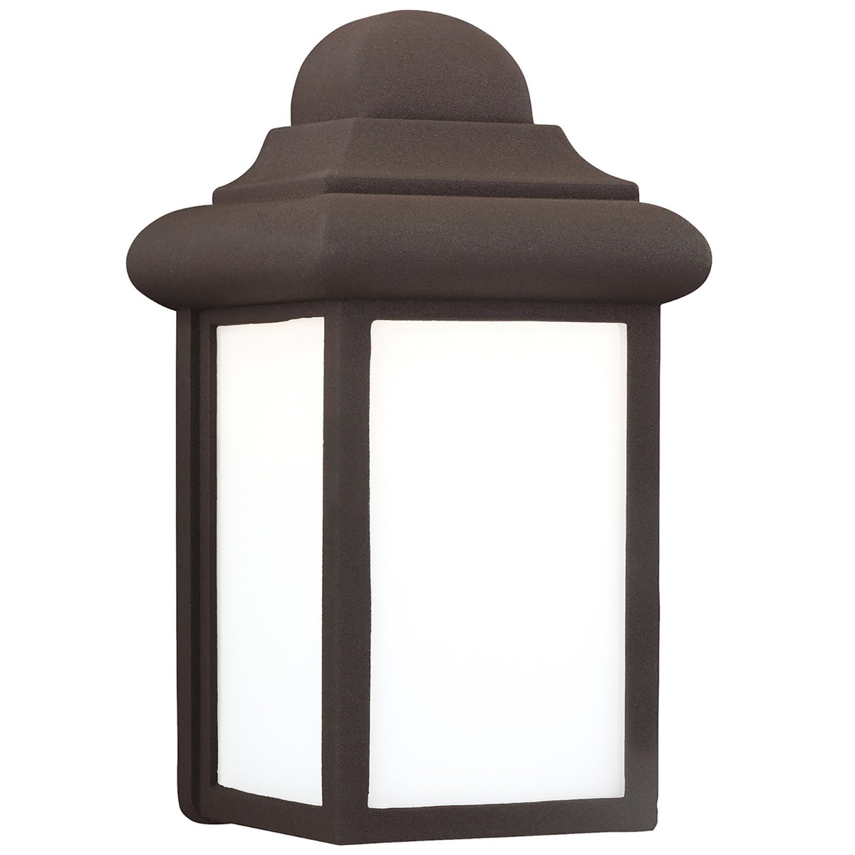 One Light Outdoor Wall Lantern — 8.75", Smooth White
