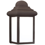 One Light Outdoor Wall Lantern — 8.75", Smooth White