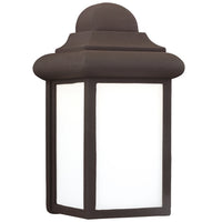 One Light Outdoor Wall Lantern — 8.75", Smooth White