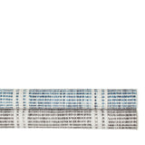 Dash & Albert Malta Machine Washable Rug in Blue and Grey, rolled stack