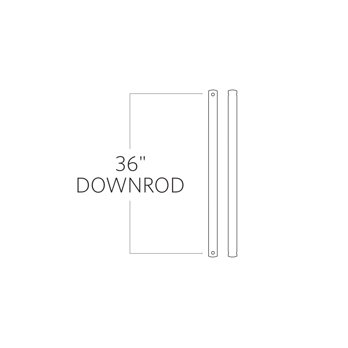 Universal Downrod — 36"