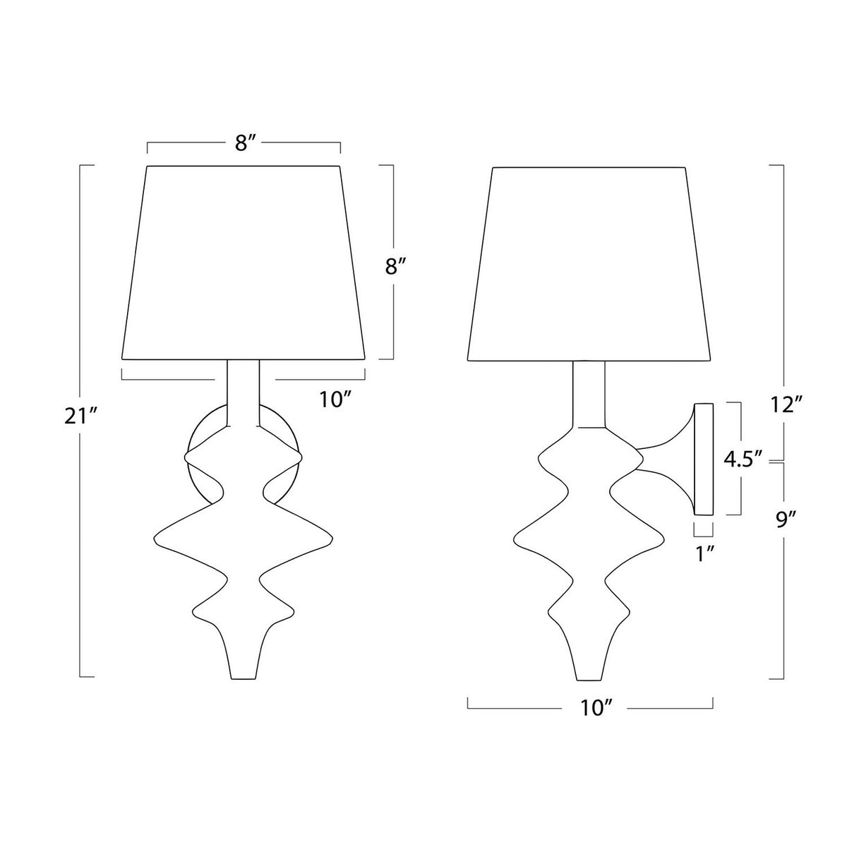 Hope One Light Wall Sconce