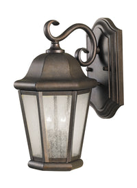 Two Light Outdoor Wall Lantern — 14.50", Torpedo Bulb