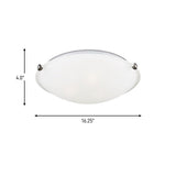 Three Light Flush Mount — 4.00"