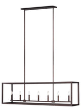 Moffet Street Seven Light Linear Chandelier