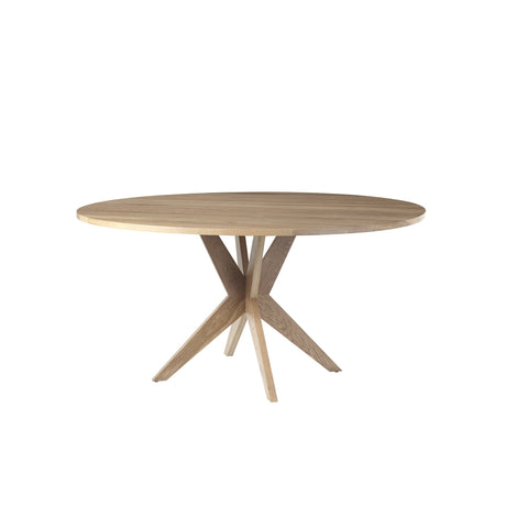 West Bros Fulton 50" Round Dining Table, on white