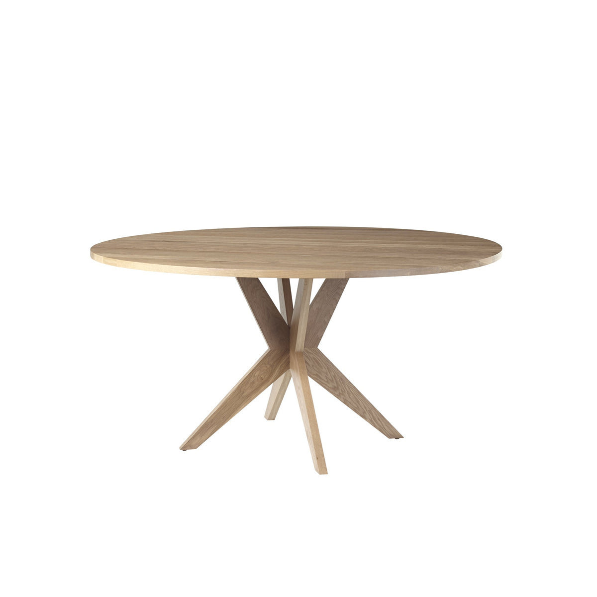 West Bros Fulton 60" Round Dining Table, on white