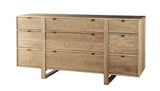 West Bros Fulton Dresser in 89 Sand, angled view