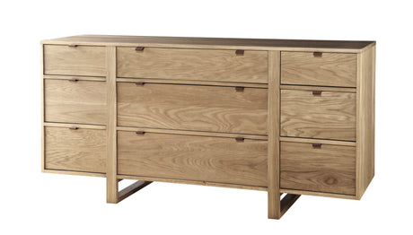 West Bros Fulton Dresser in 89 Sand, angled view