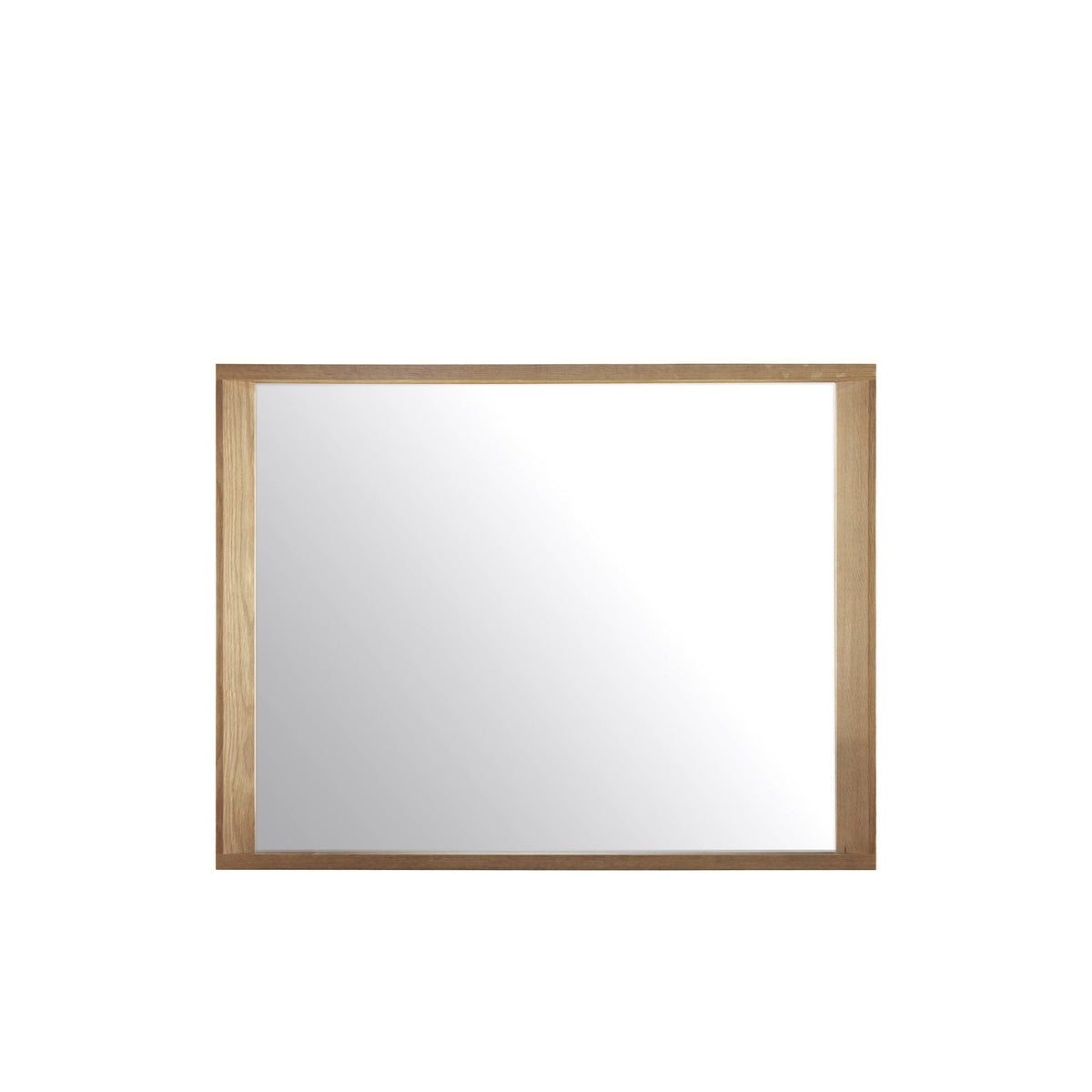 West Bros Fulton Landscape Rectangular Mirror, on white