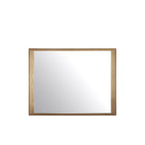 West Bros Fulton Landscape Rectangular Mirror, on white