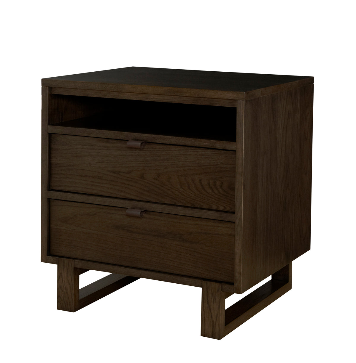West Bros Fulton Night Table in 89 Sand, on white