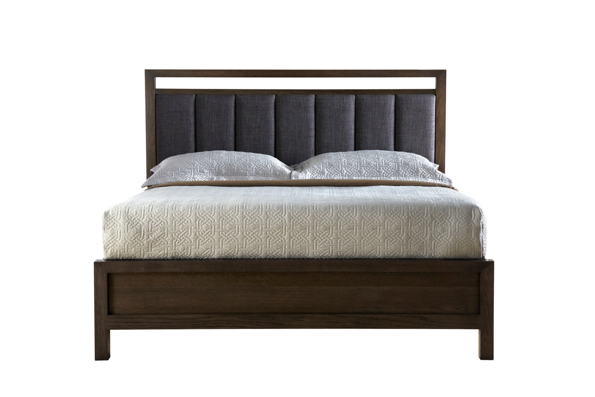 West Bros Fulton Complete Bed in 89 Sand, on white