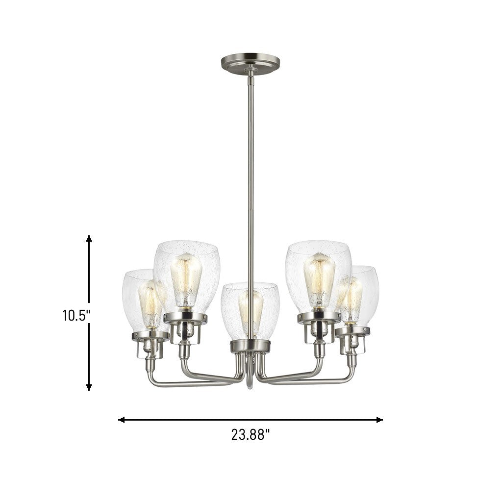 Belton Five Light Up Chandelier