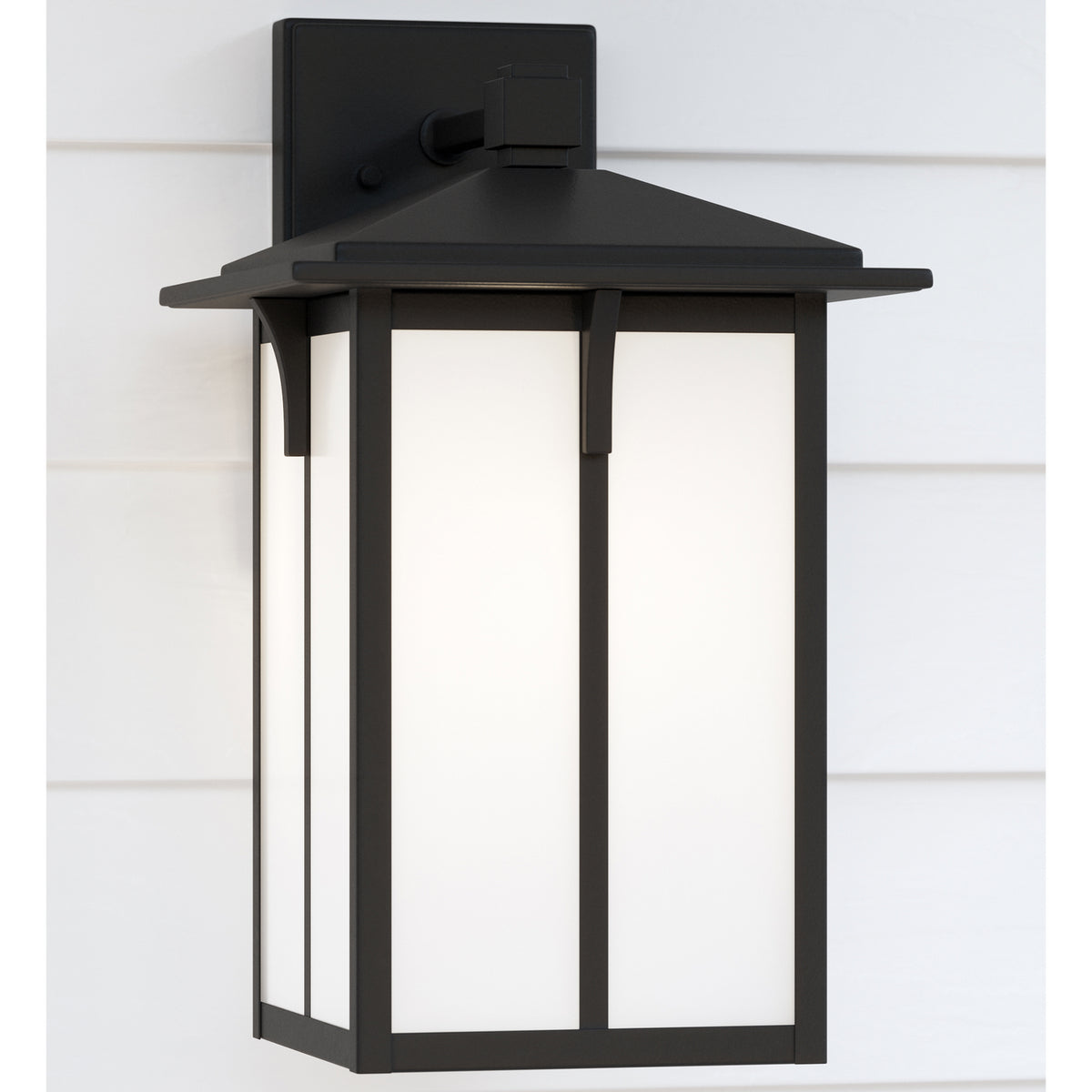 Tomek 14" Lantern — Etched / White Inside