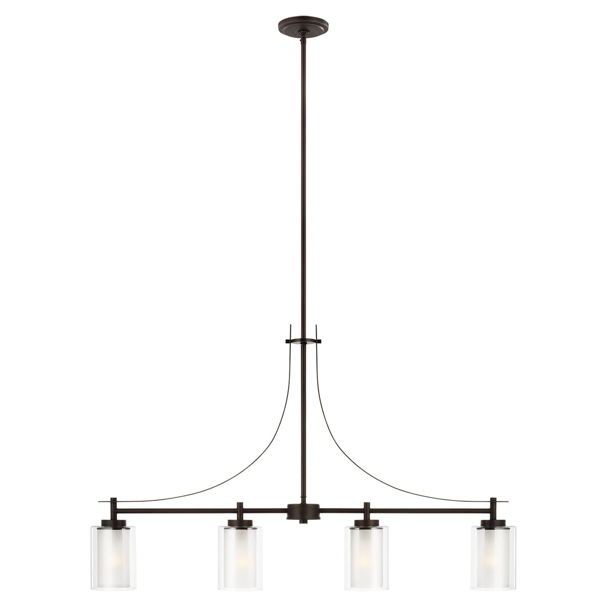 Elmwood Park Four Light Linear Chandelier