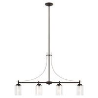 Elmwood Park Four Light Linear Chandelier