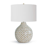 Chevron Bone One Light Table Lamp — Natural