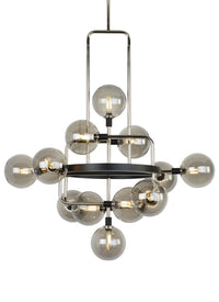 Viaggio 12 Light Chandelier — Smoke