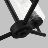 Oslo Three Light Chandelier — Clear Seeded