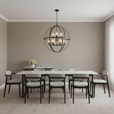 Alturas Nine Light Chandelier — Clear Seeded