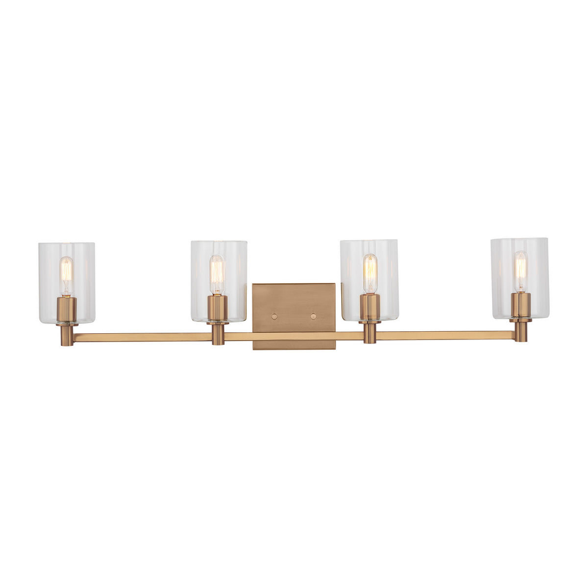LED Bath Wall Sconce — W: 35.00" × H: 7.75" × D: 6.38"