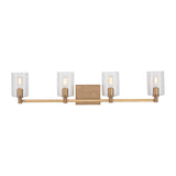 LED Bath Wall Sconce — W: 35.00" × H: 7.75" × D: 6.38"