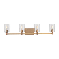 LED Bath Wall Sconce — W: 35.00" × H: 7.75" × D: 6.38"