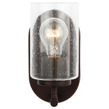 Oslo One Light Bath — Clear Seeded