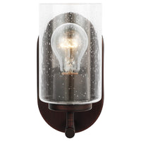 Oslo One Light Bath — Clear Seeded