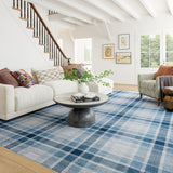Andri Modern Plaid Machine Washable Rug