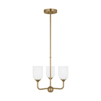 Emile Three Light Small Chandelier — 9 W