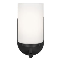 Oslo One Light Bath — Cased Opal Etched