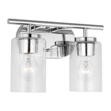 Oslo Two Light Bath — Clear Seeded
