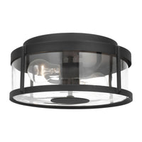 Luning Two Light Flush Mount — Clear