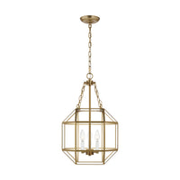 Three Light Lantern — 23.25", Clear