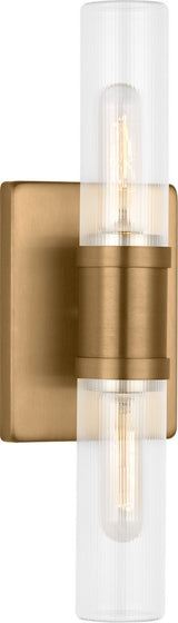 Keaton 16" Bath Sconce — Clear Fluted