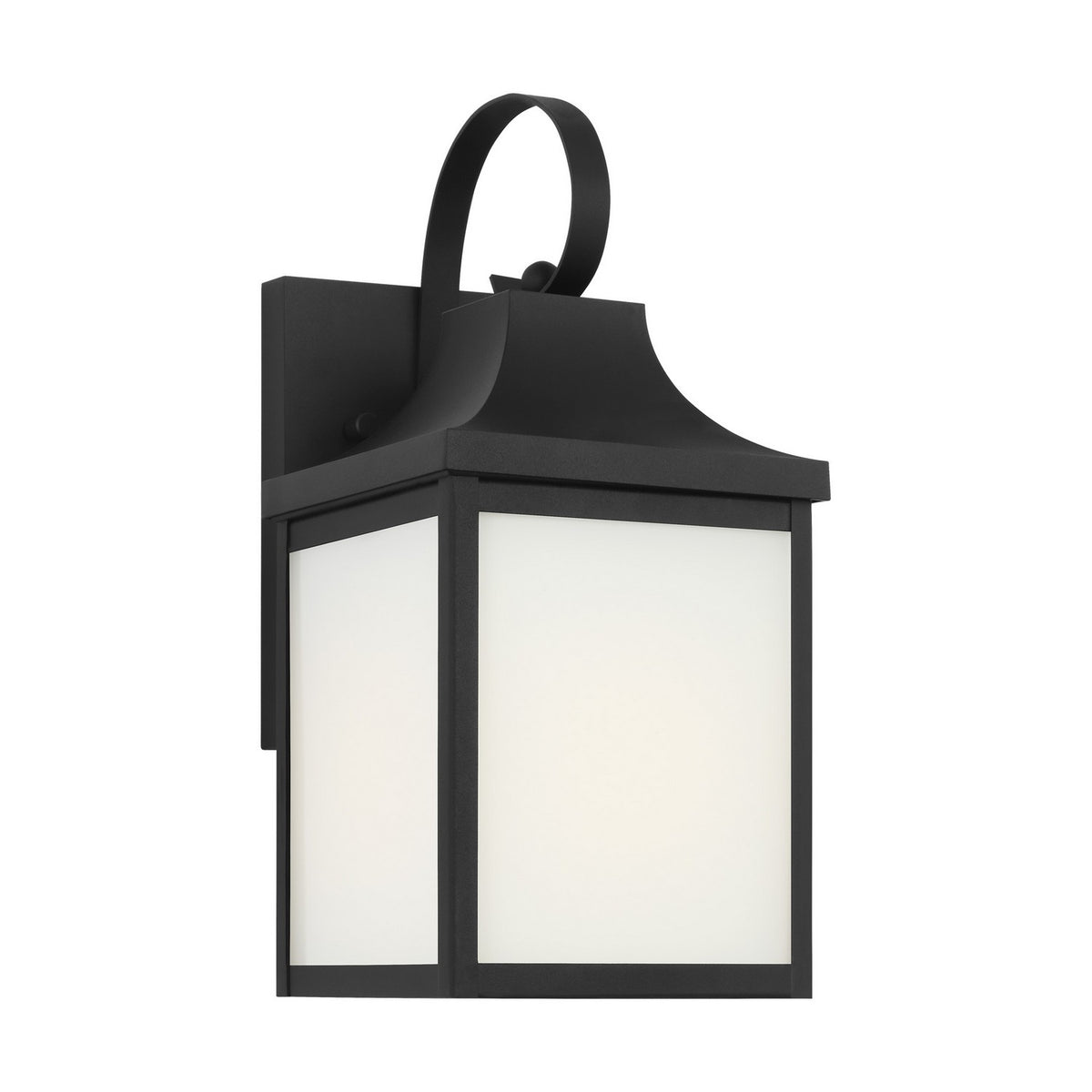 Saybrook 13" Lantern — Clear and Smooth White