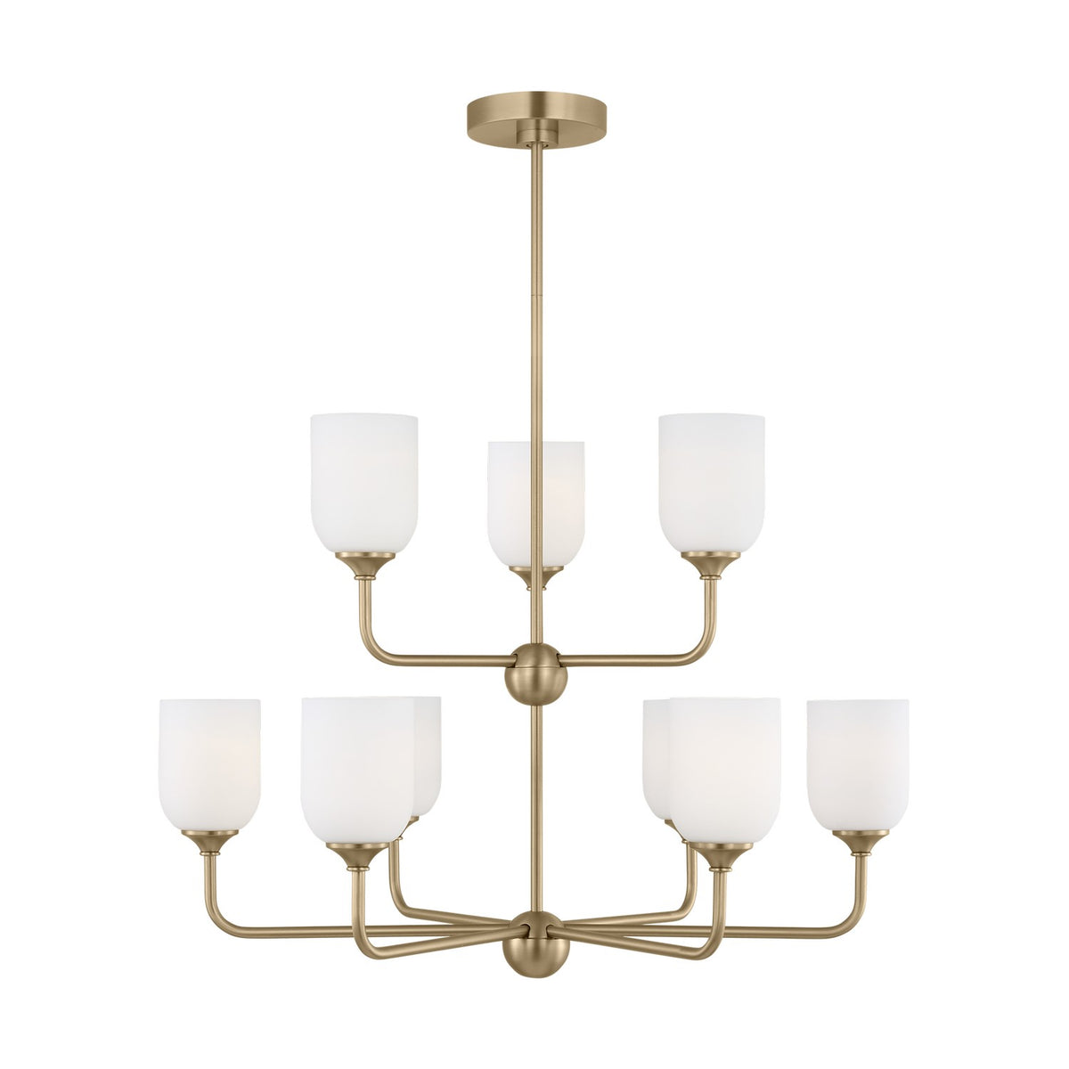 Emile Nine Light Chandelier — 60 W