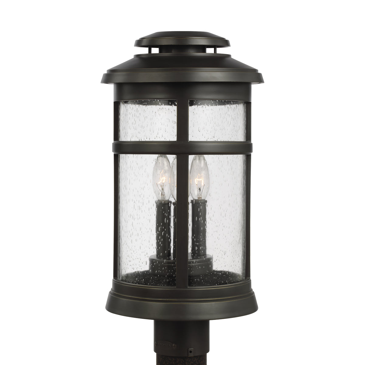 Three Light Outdoor Post Lantern — 18.50"
