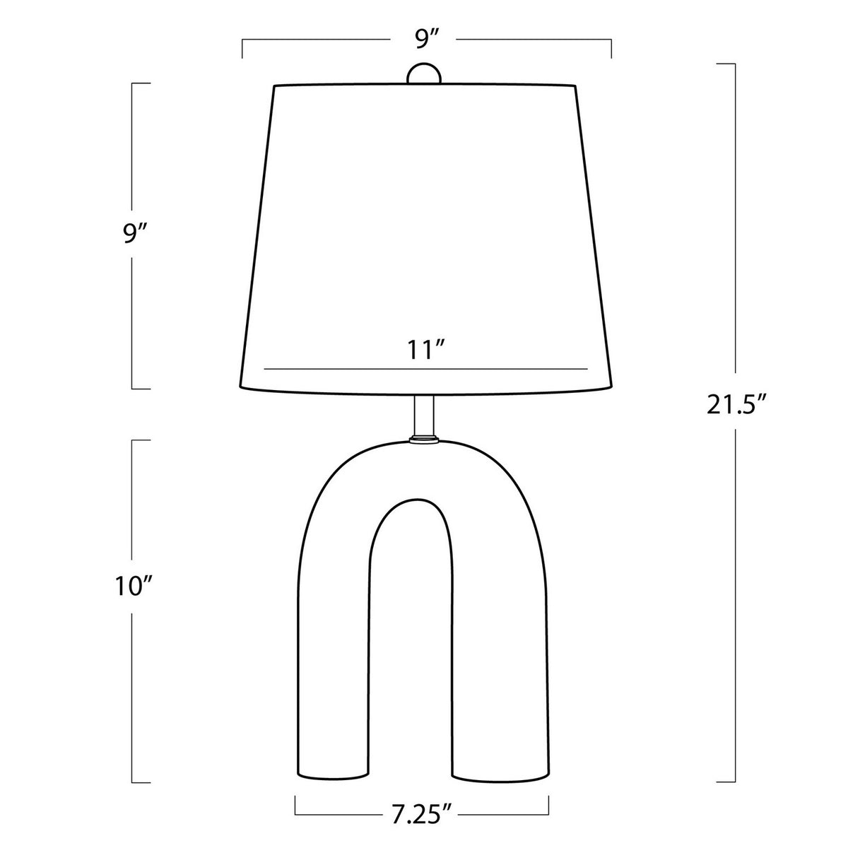 Slinkly One Light Table Lamp