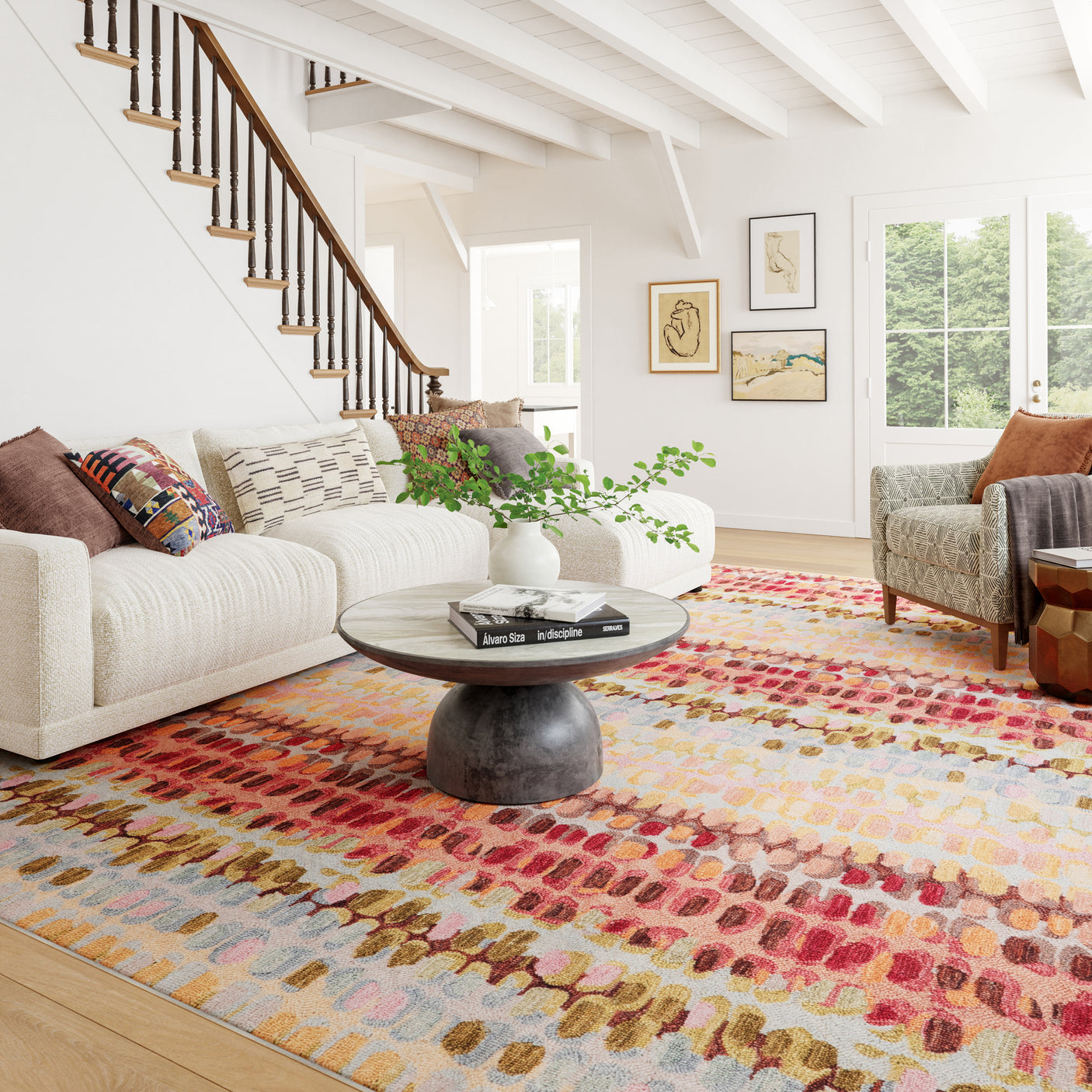 Paint Chip Machine Washable Rug