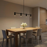 Zentro Four Light Linear Chandelier