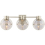 Gracie Triple Sconce with Clear Glass