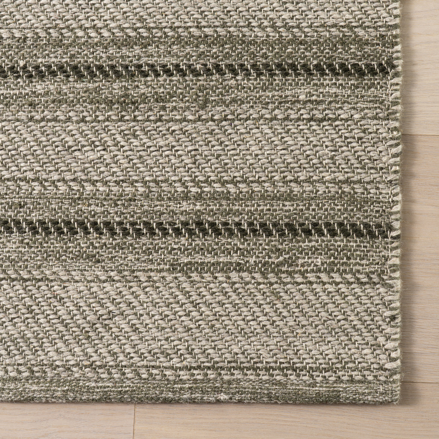 Nate Berkus Mateo Striped Wool Cozy Area Rug