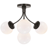 Prescott Four Light Semi Flush Mount